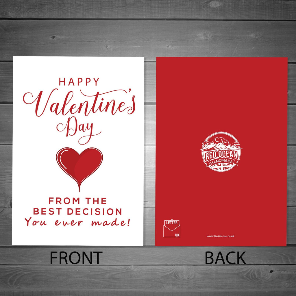 Funny Valentines Card for Him Her Valentines Day Card Wife Husband Boyfriend