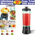 Portable Blender USB Rechargeable Personal Smoothie Juicer Travel Compact 600Ml