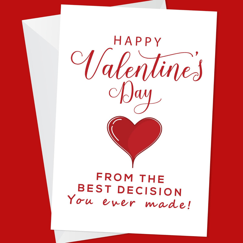 Funny Valentines Card for Him Her Valentines Day Card Wife Husband Boyfriend
