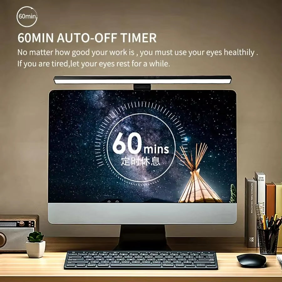 LED Desk Lamp Monitor Light Bar PC Computer Dimmable Screen Light 33Cm 50Cm Office Study Reading Hanging Table Lamp USB Powered
