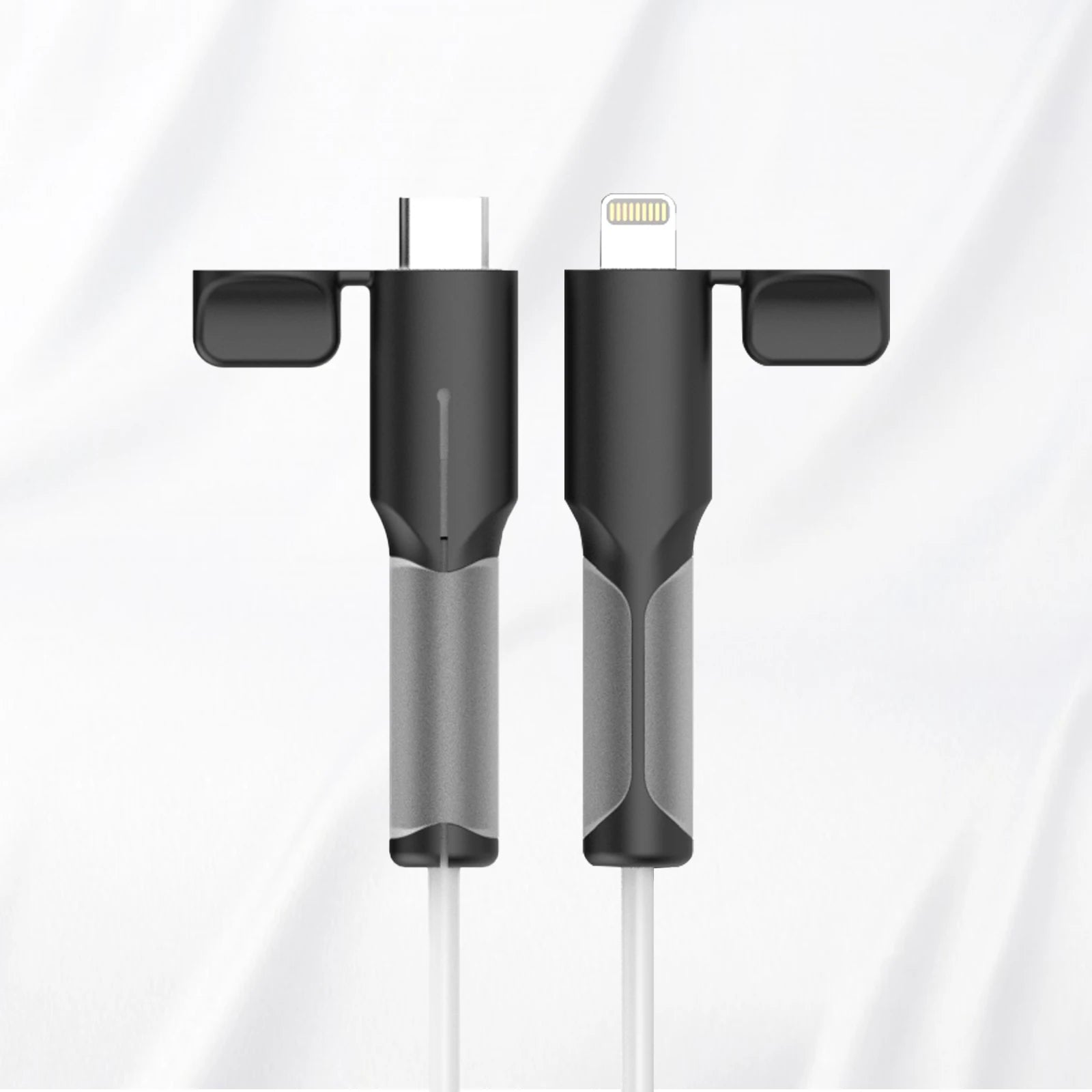 Charger Cable Protector, Type-C to Type-C/Iphone/Usb a Silicone Charger Cord Protector, 2-In- Cord Protector with Cable Winder