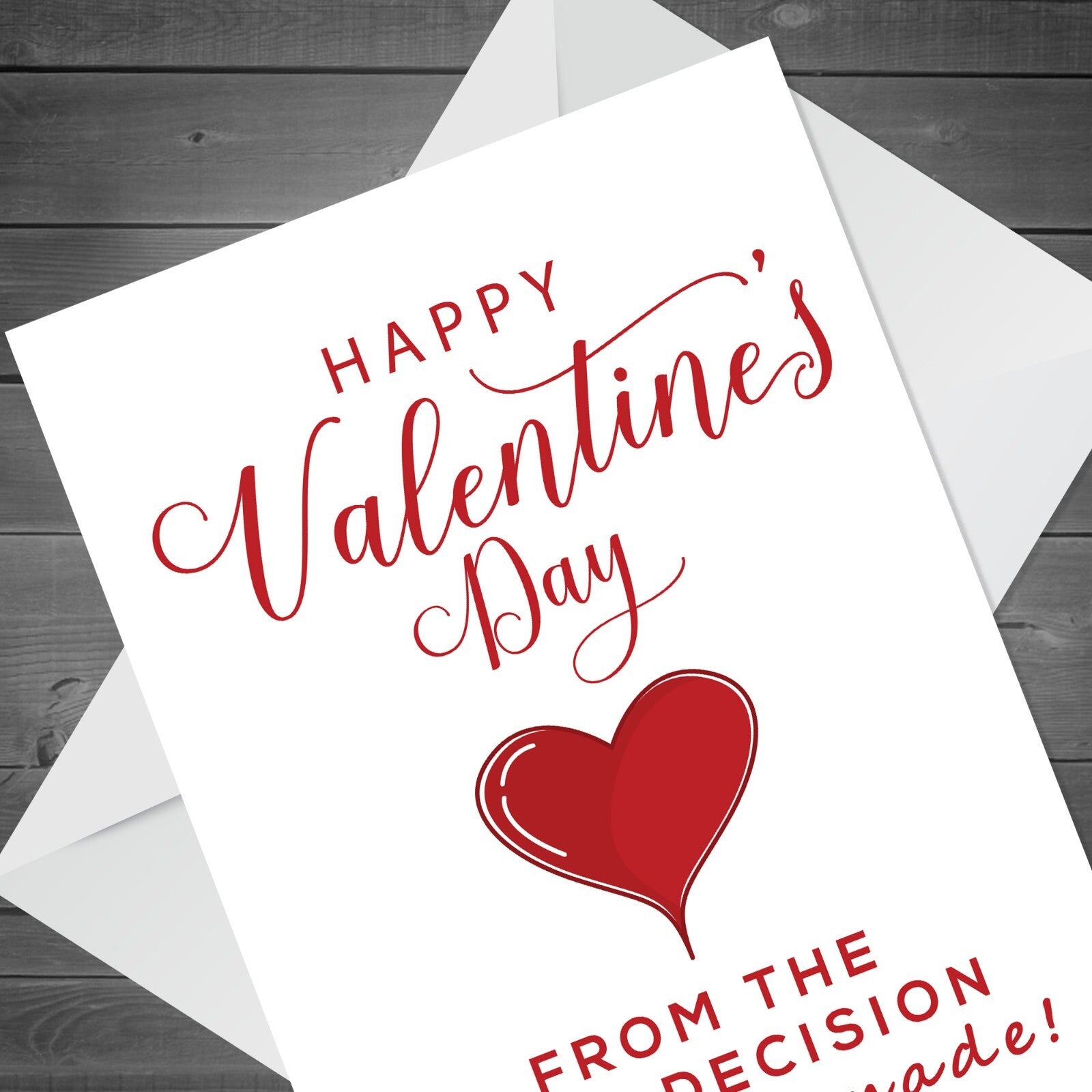 Funny Valentines Card for Him Her Valentines Day Card Wife Husband Boyfriend