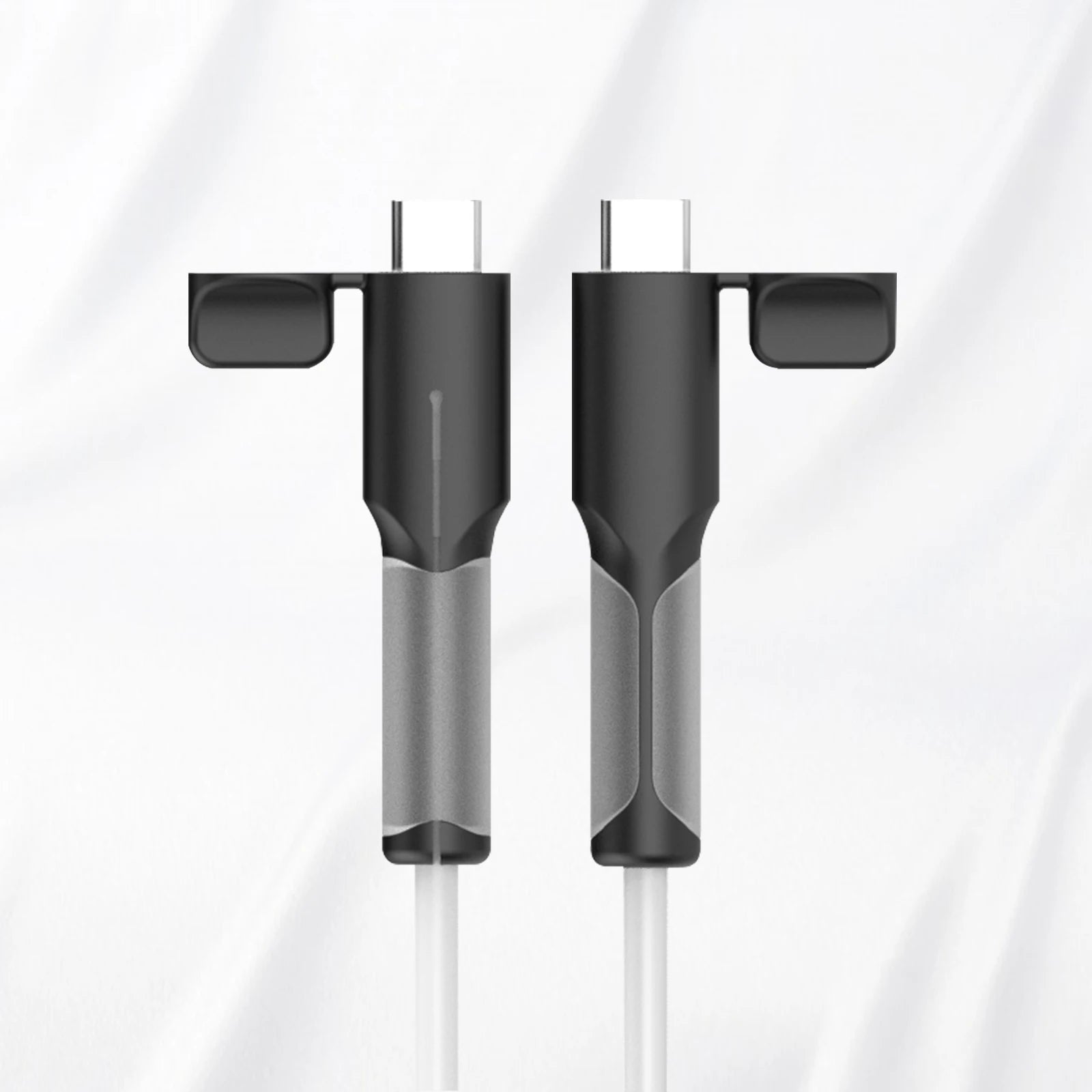 Charger Cable Protector, Type-C to Type-C/Iphone/Usb a Silicone Charger Cord Protector, 2-In- Cord Protector with Cable Winder