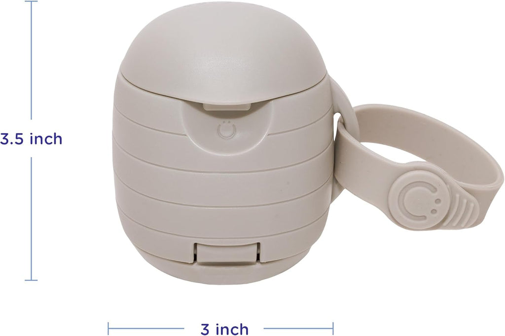On-The-Go Dual Soother Pod, Keep'S Baby'S Binkies Clean and Accessible, Portable for Travel, Nappy Bag Accessory Must Have for Newborns, Taupe | Keeps Pacifiers Clean and Separated, Travel Diaper Bag Accessory for Newborns