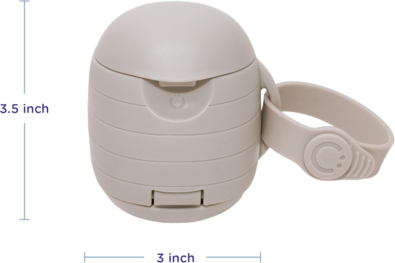 On-The-Go Dual Soother Pod, Keep'S Baby'S Binkies Clean and Accessible, Portable for Travel, Nappy Bag Accessory Must Have for Newborns, Taupe | Keeps Pacifiers Clean and Separated, Travel Diaper Bag Accessory for Newborns