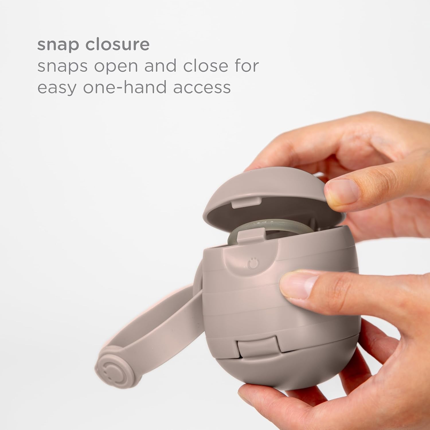On-The-Go Dual Soother Pod, Keep'S Baby'S Binkies Clean and Accessible, Portable for Travel, Nappy Bag Accessory Must Have for Newborns, Taupe | Keeps Pacifiers Clean and Separated, Travel Diaper Bag Accessory for Newborns