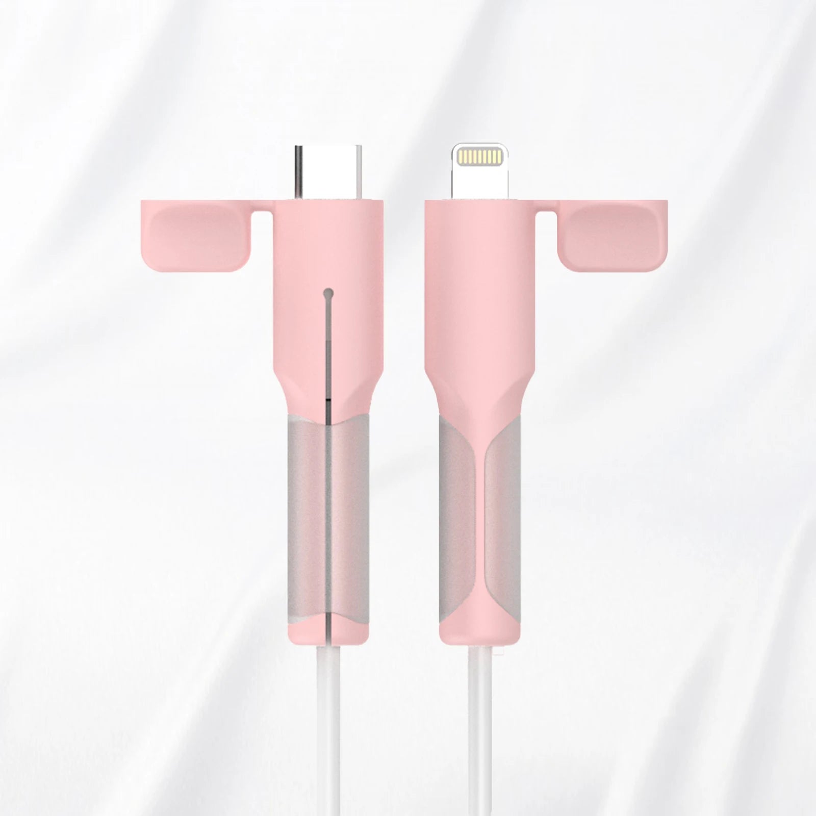 Charger Cable Protector, Type-C to Type-C/Iphone/Usb a Silicone Charger Cord Protector, 2-In- Cord Protector with Cable Winder